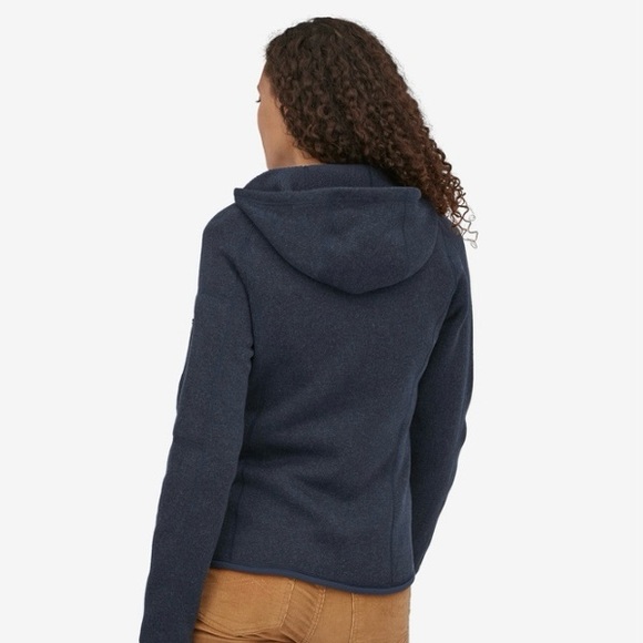 PATAGONIA Better Sweater Fleece Jacket w/ Hood Dark Blue Heather Women’s Medium - Picture 7 of 7